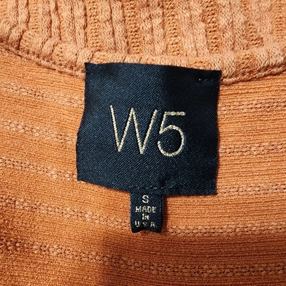 W5 Knit Orange Button Down Tank Size S - Picture 6 of 7
